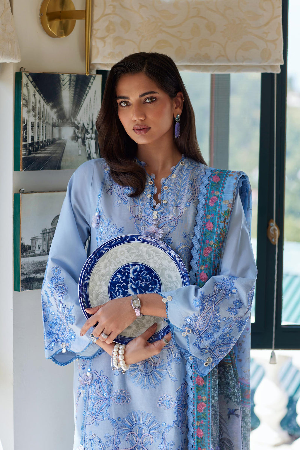 Sana Safinaz | Muzlin Summer 26 | 7-MS - Luxury Dress - available at Maria Faisal in UK and USA.