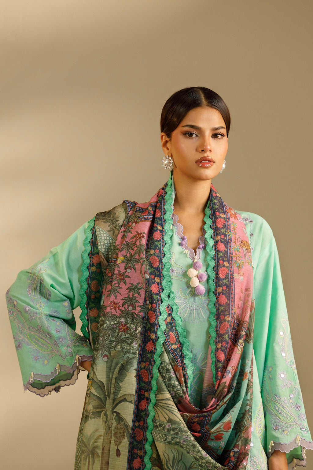 Sana Safinaz | Muzlin Summer 26 | 8-MS - Luxury Dress - available at Maria Faisal in UK and USA.