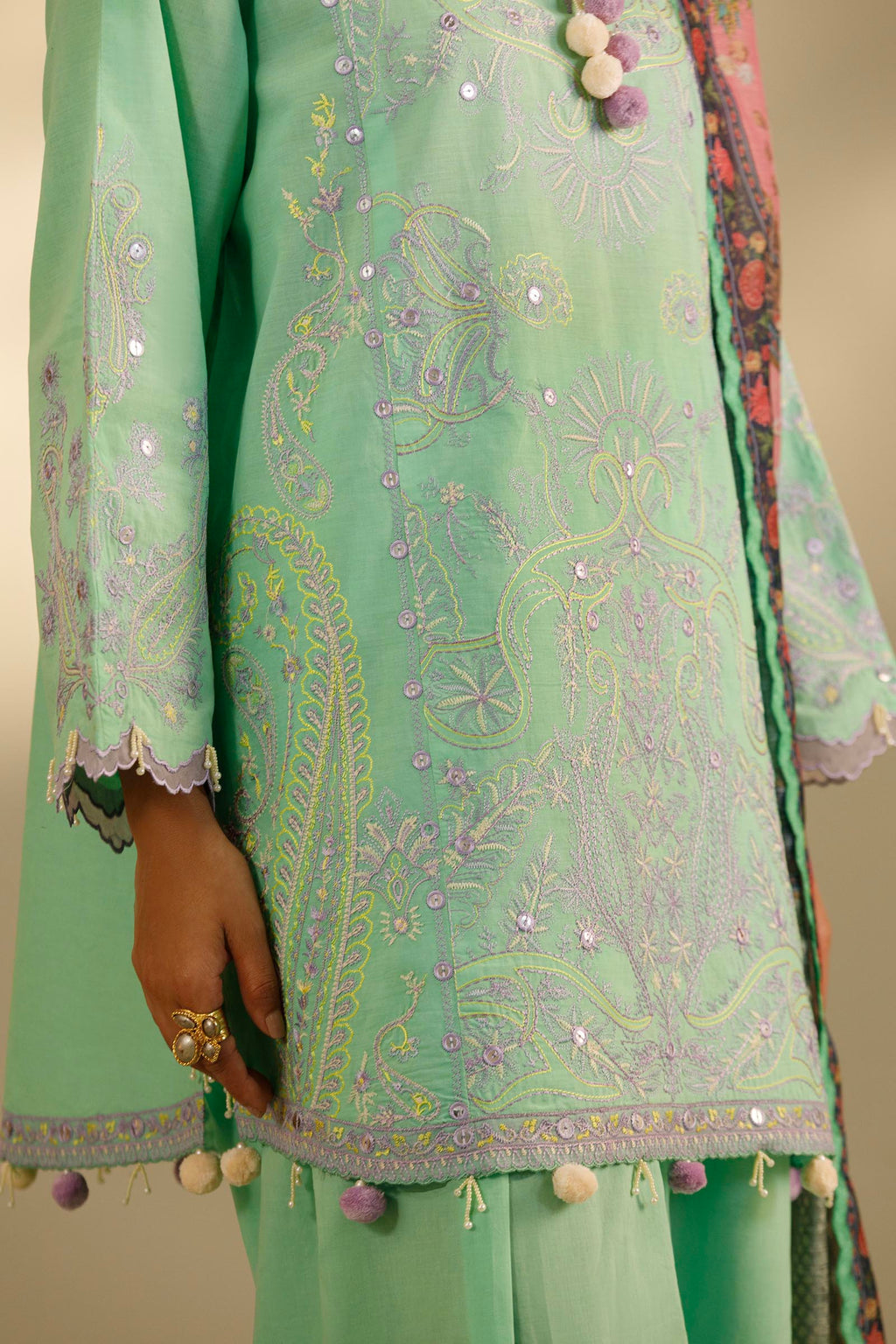 Sana Safinaz | Muzlin Summer 26 | 8-MS - Luxury Dress - available at Maria Faisal in UK and USA.