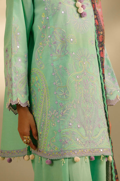 Sana Safinaz | Muzlin Summer 26 | 8-MS - Luxury Dress - available at Maria Faisal in UK and USA.