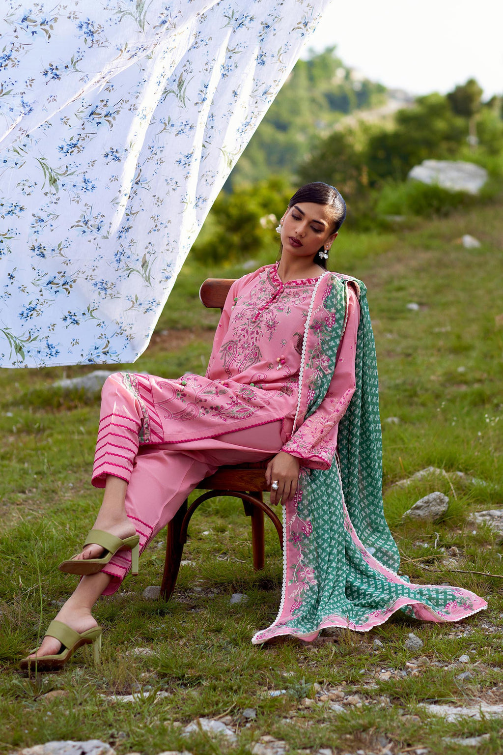 Sana Safinaz | Muzlin Summer 26 | 9-MS - Luxury Dress - available at Maria Faisal in UK and USA.