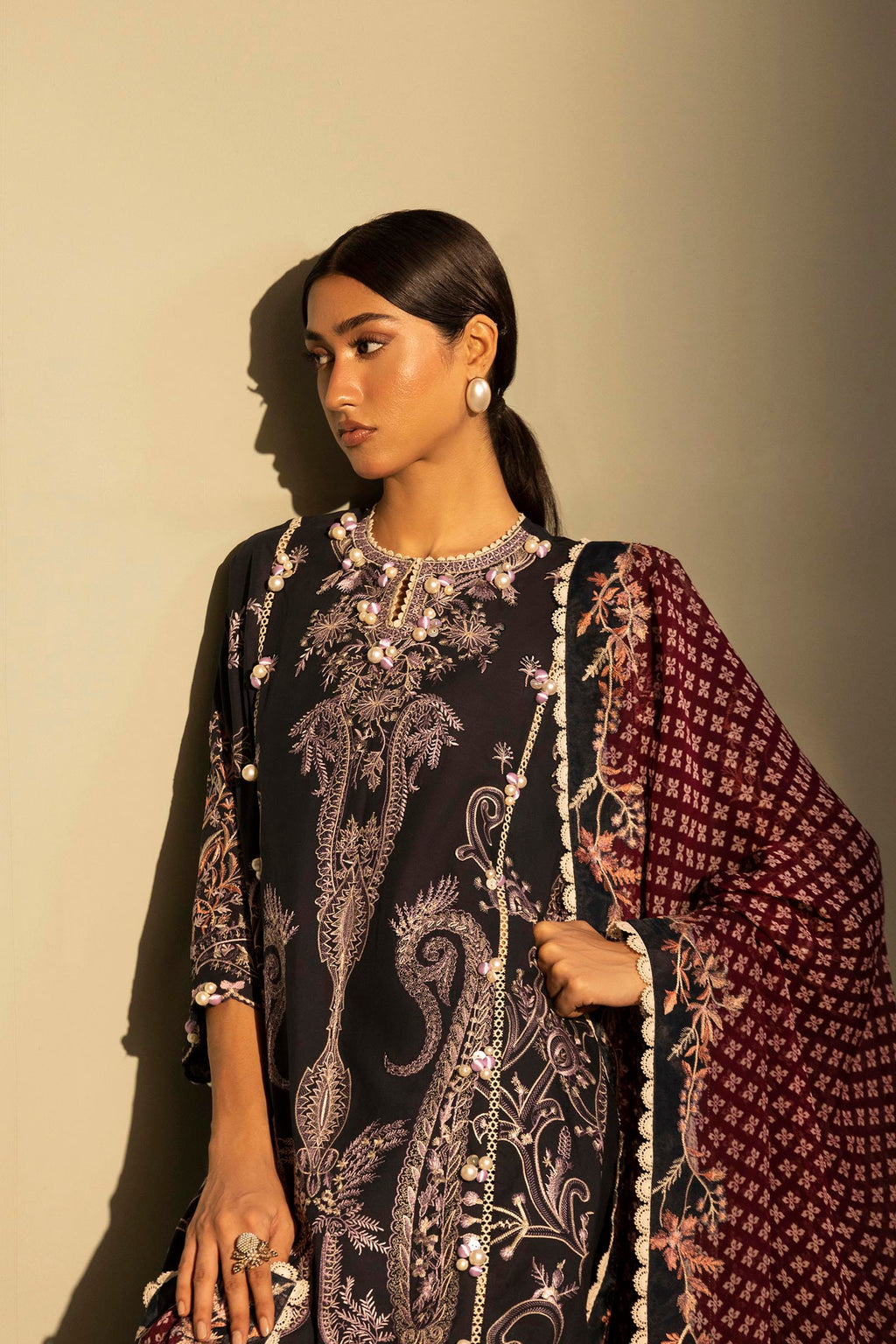 Sana Safinaz | Muzlin Summer 26 | 10-MS - Luxury Dress - available at Maria Faisal in UK and USA.