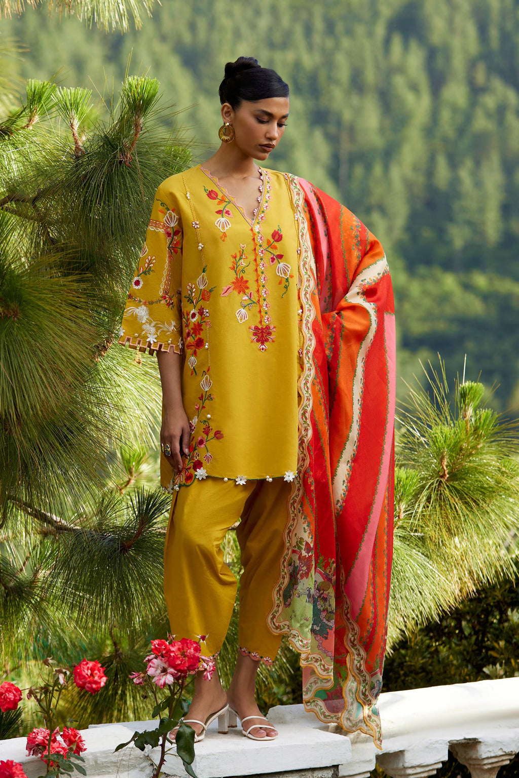 Sana Safinaz | Muzlin Summer 26 | 12-MS - Luxury Dress - available at Maria Faisal in UK and USA.