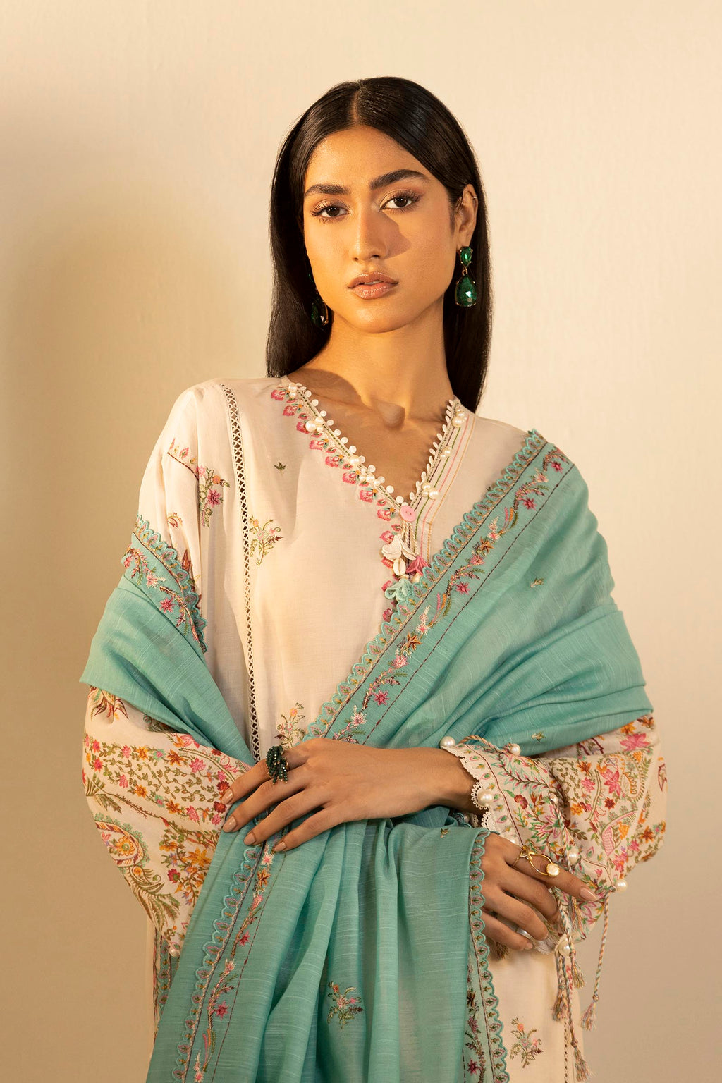Sana Safinaz | Muzlin Summer 26 | 13-MS - Luxury Dress - available at Maria Faisal in UK and USA.