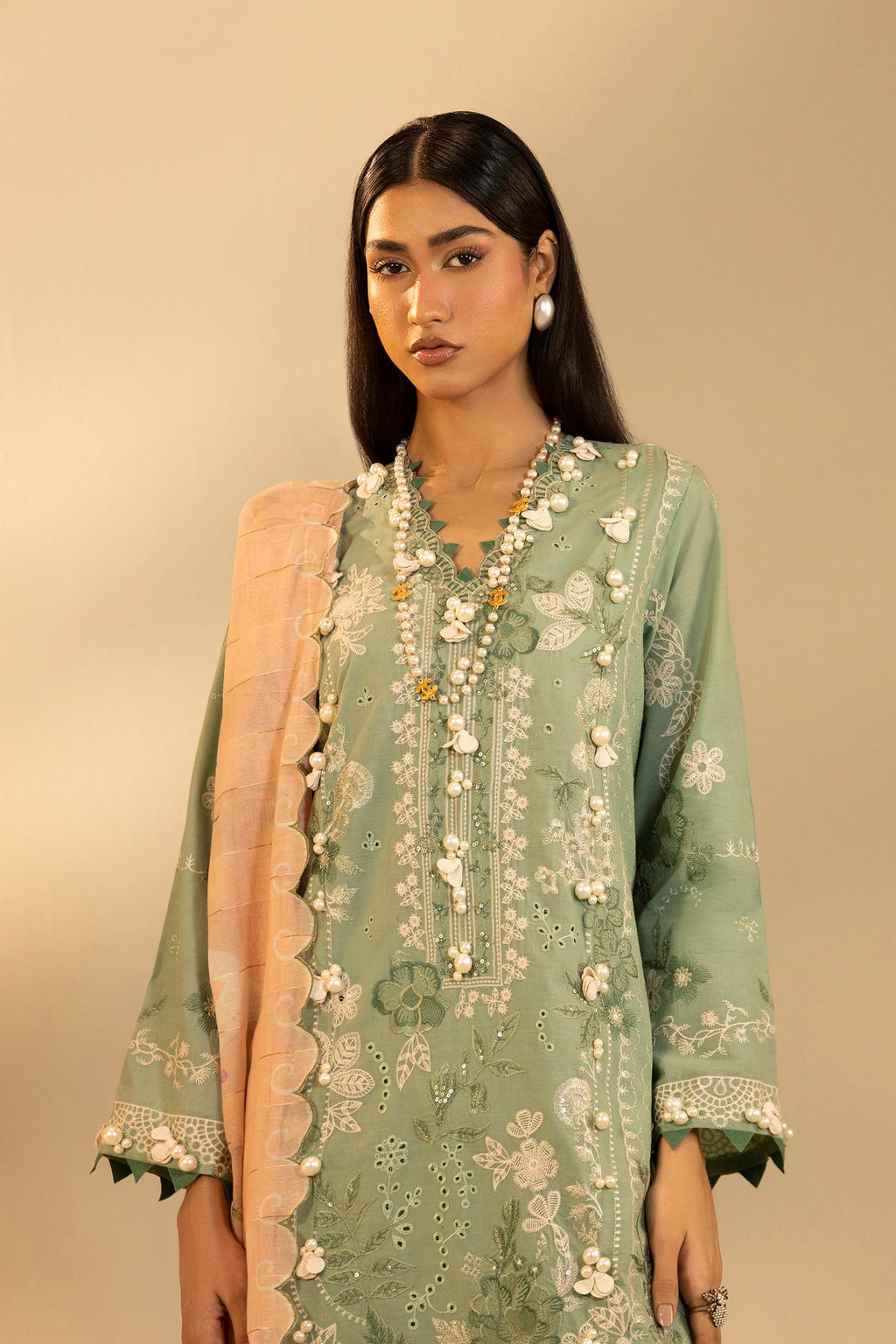Sana Safinaz | Muzlin Summer 26 | 15-MS - Luxury Dress - available at Maria Faisal in UK and USA.