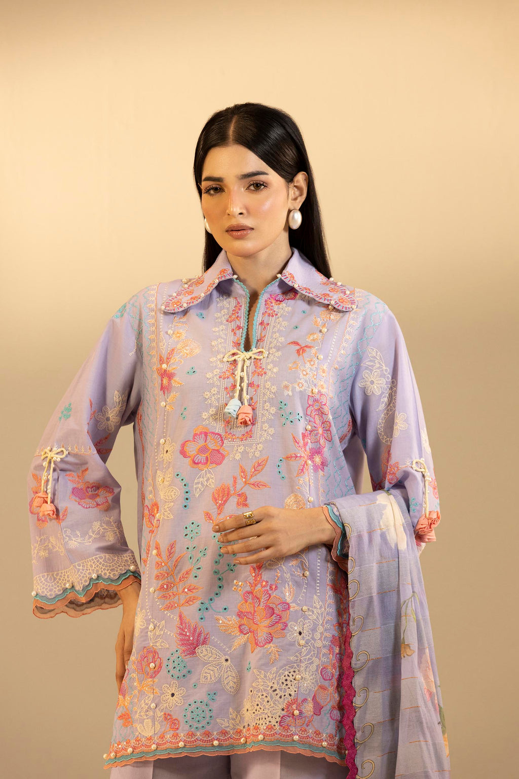 Sana Safinaz | Muzlin Summer 26 | 16-MS - Luxury Dress - available at Maria Faisal in UK and USA.