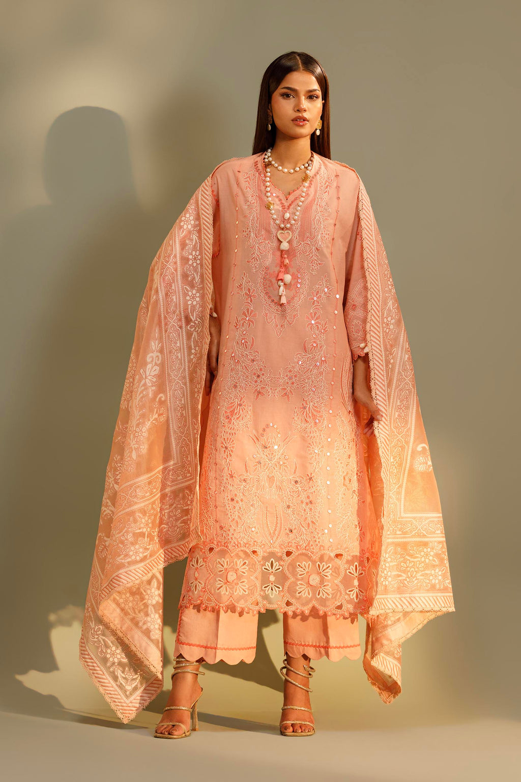 Sana Safinaz | Muzlin Summer 26 | 18-MS - Luxury Dress - available at Maria Faisal in UK and USA.