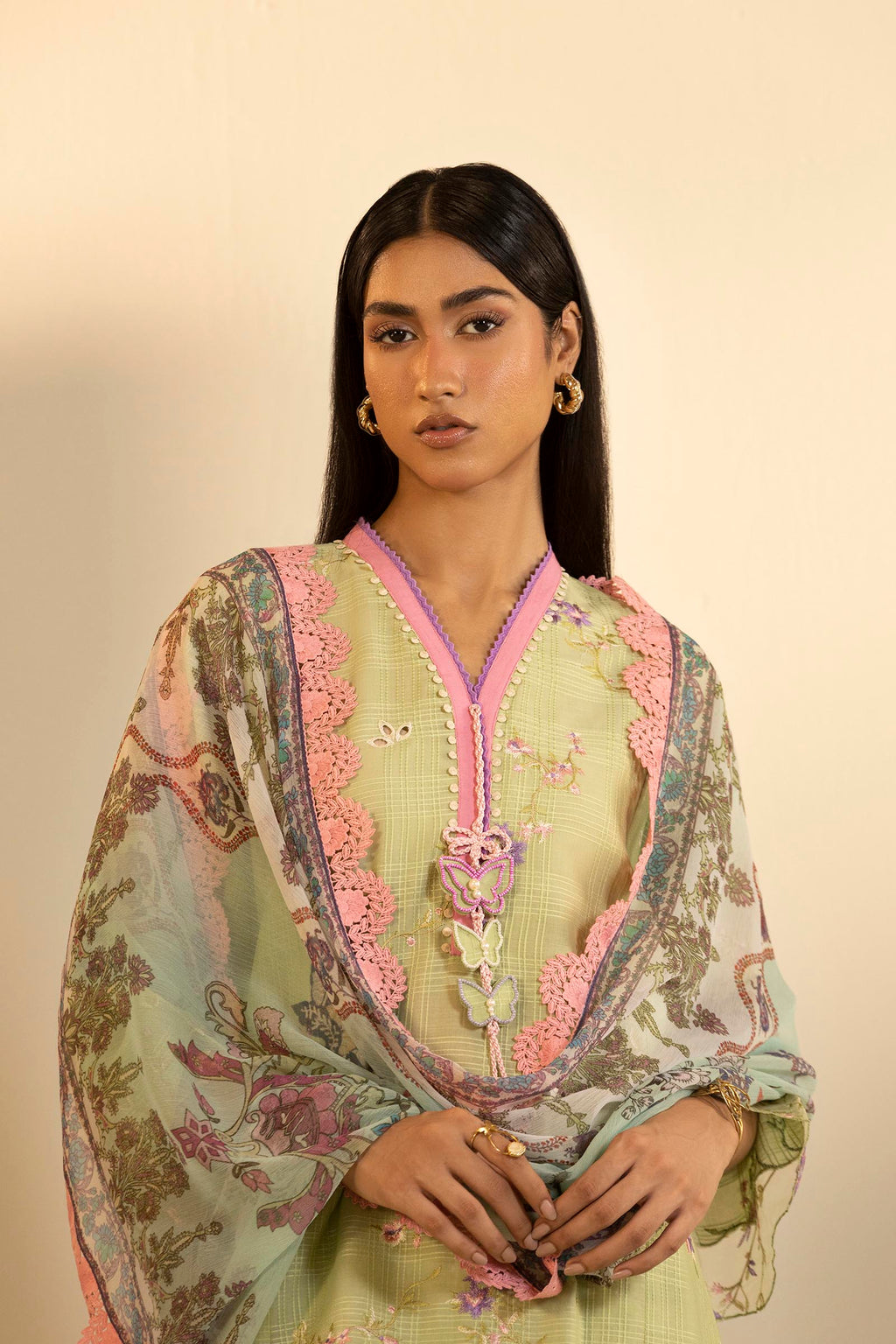 Sana Safinaz | Muzlin Summer 26 | 26-MS - Luxury Dress - available at Maria Faisal in UK and USA.