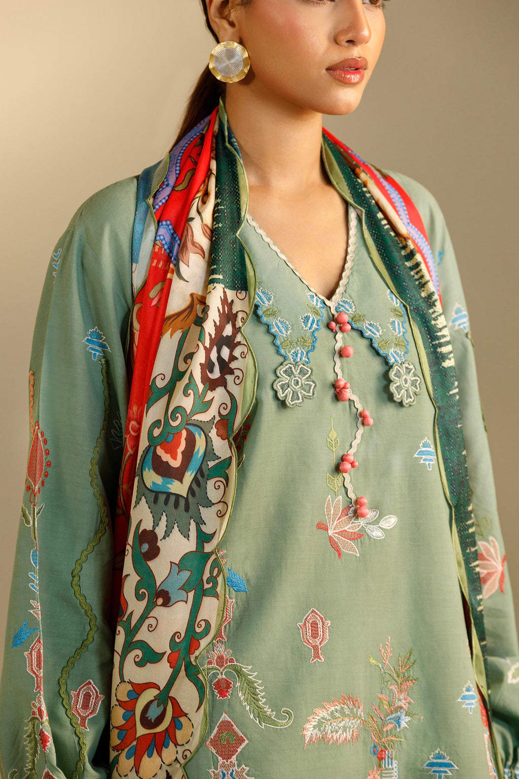Sana Safinaz | Muzlin Summer 26 | 29-MS - Luxury Dress - available at Maria Faisal in UK and USA.