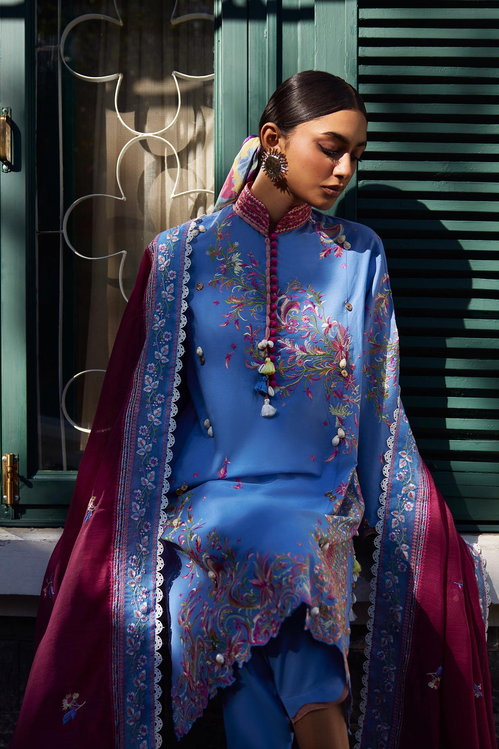 Sana Safinaz | Muzlin Summer 26 | 31-MS - Luxury Dress - available at Maria Faisal in UK and USA.