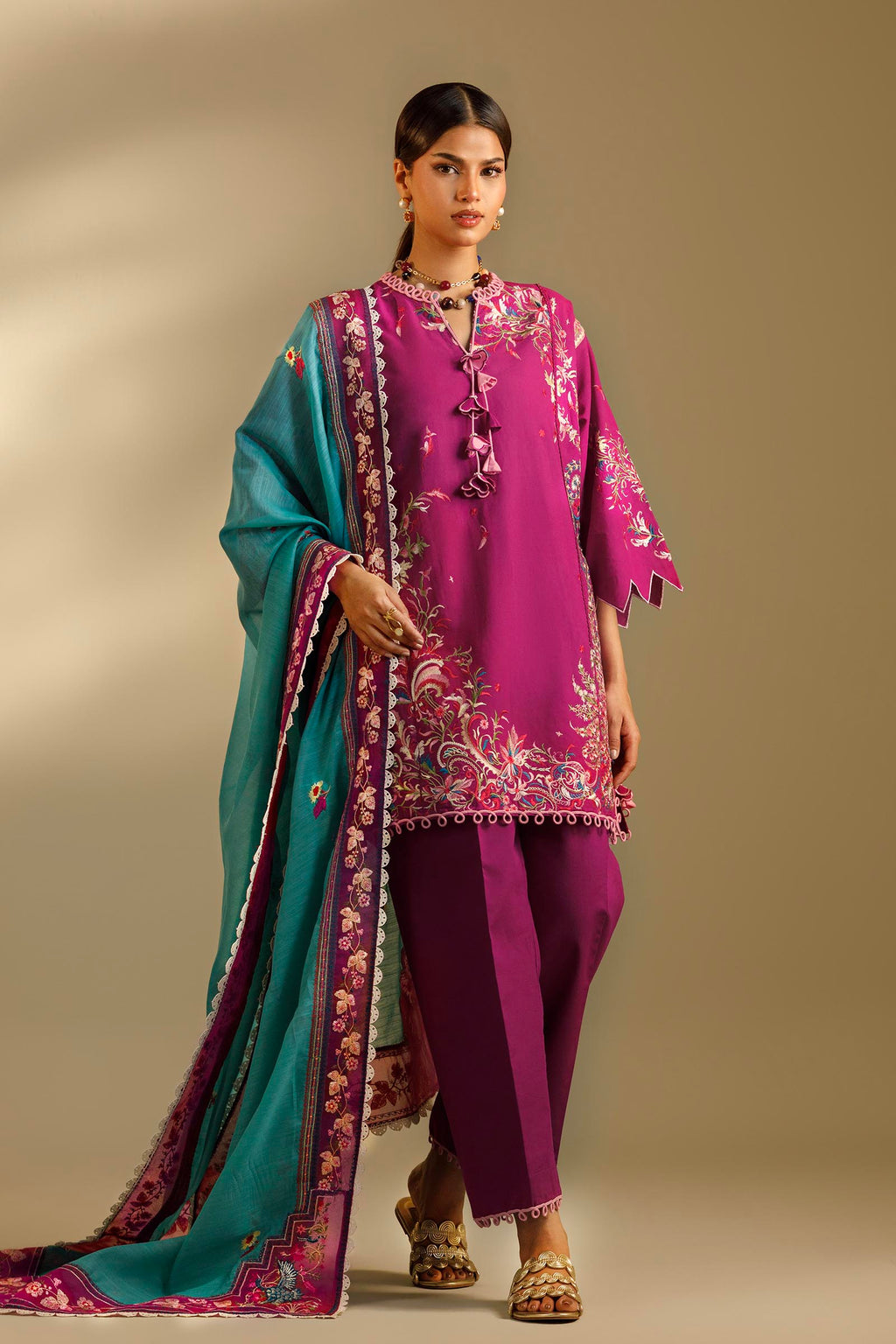 Sana Safinaz | Muzlin Summer 26 | MS-10 - Luxury Dress - available at Maria Faisal in UK and USA.