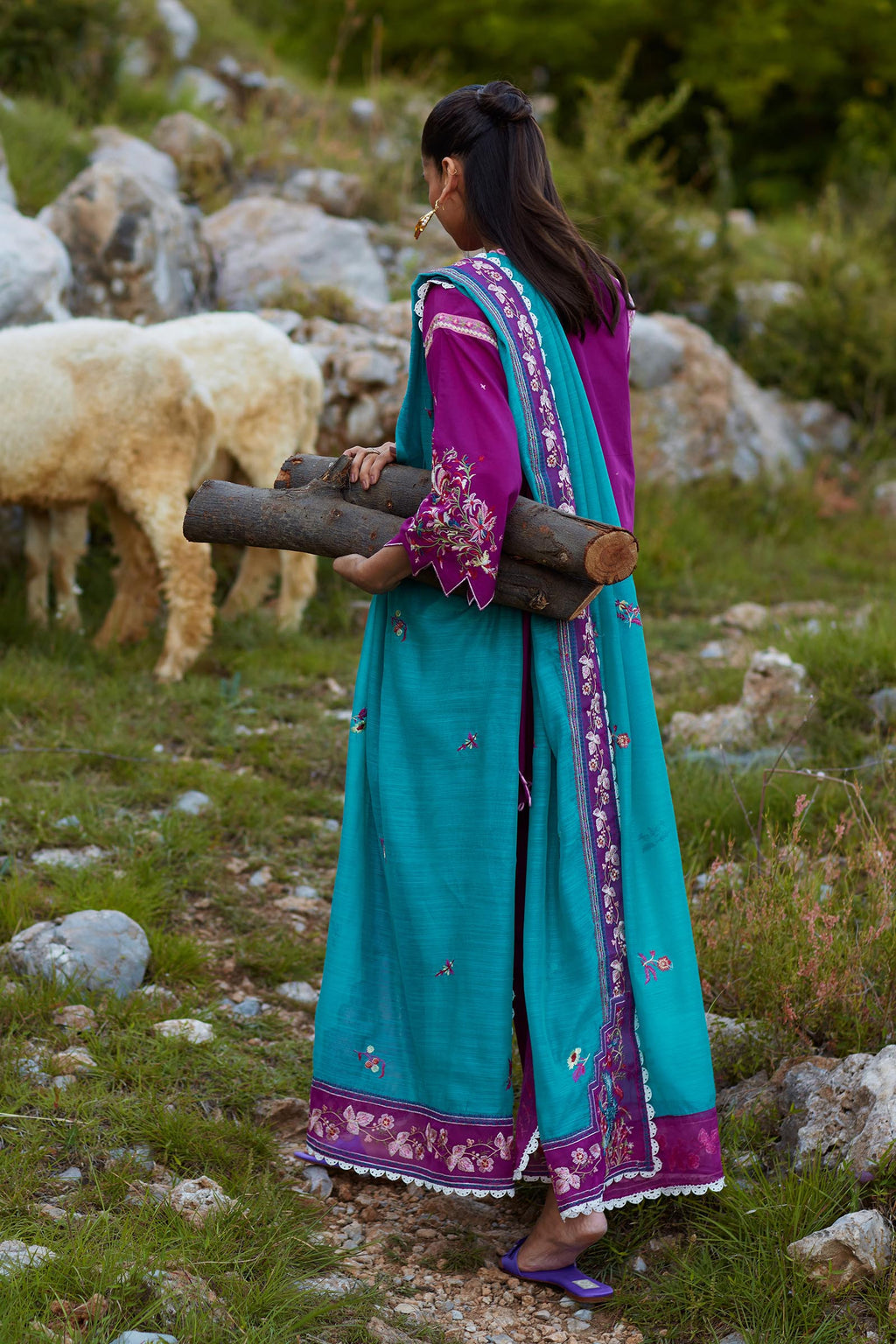 Sana Safinaz | Muzlin Summer 26 | 32-MS - Luxury Dress - available at Maria Faisal in UK and USA.