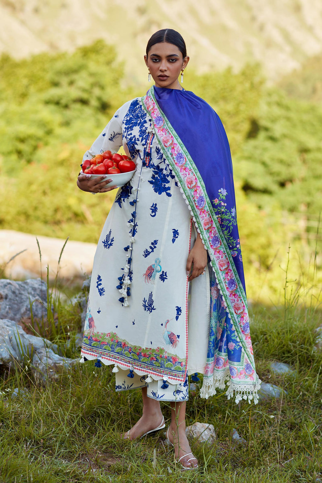 Sana Safinaz | Muzlin Summer 26 | 33-MS - Luxury Dress - available at Maria Faisal in UK and USA.
