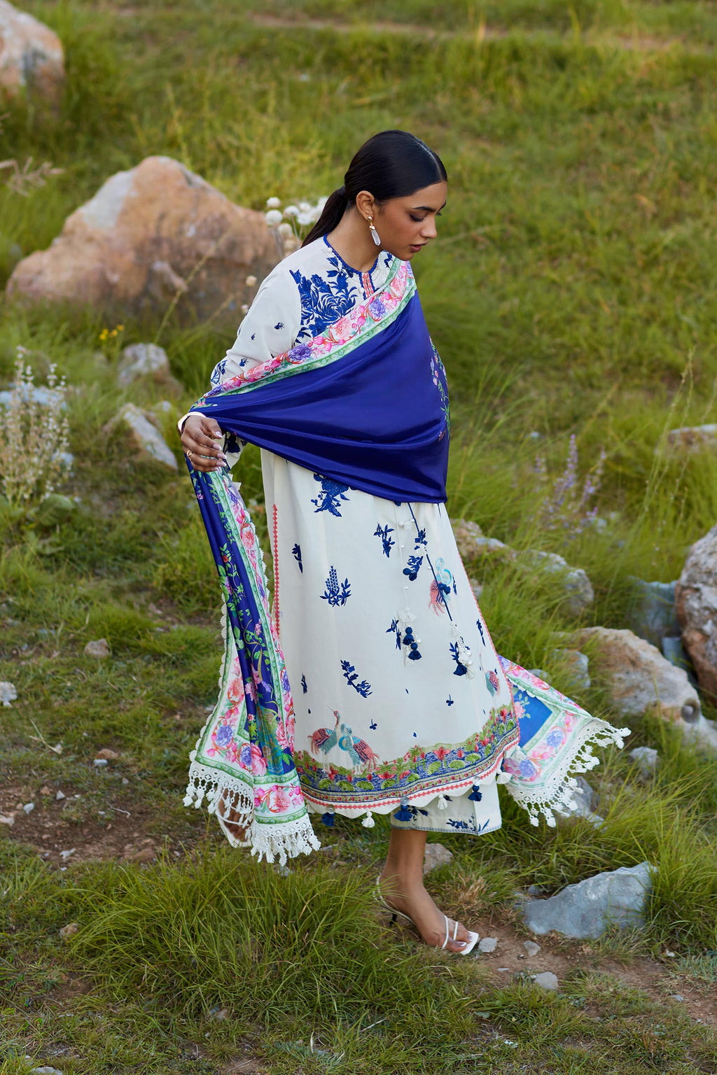 Sana Safinaz | Muzlin Summer 26 | 33-MS - Luxury Dress - available at Maria Faisal in UK and USA.