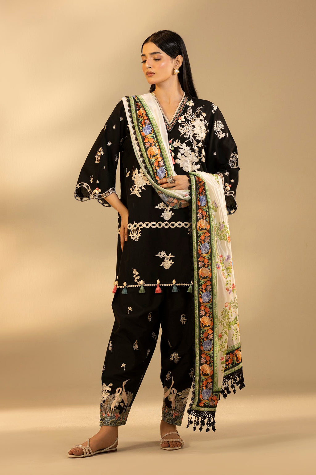 Sana Safinaz | Muzlin Summer 26 | 34-MS - Luxury Dress - available at Maria Faisal in UK and USA.