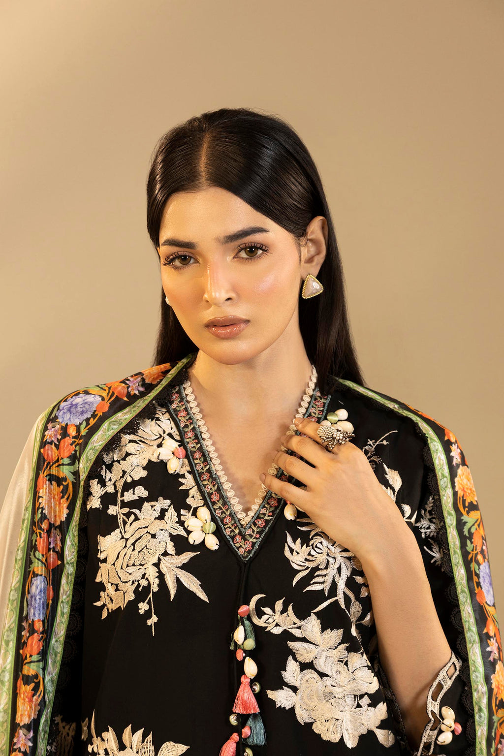 Sana Safinaz | Muzlin Summer 26 | 34-MS - Luxury Dress - available at Maria Faisal in UK and USA.