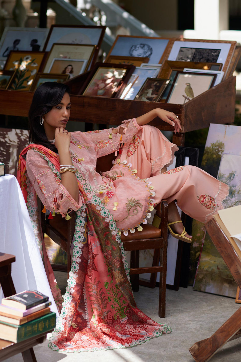 Sana Safinaz | Muzlin Summer 26 | 38-MS - Luxury Dress - available at Maria Faisal in UK and USA.