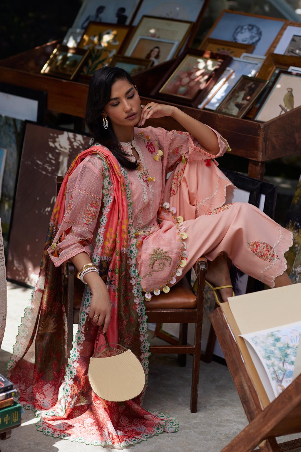 Sana Safinaz | Muzlin Summer 26 | 38-MS - Luxury Dress - available at Maria Faisal in UK and USA.
