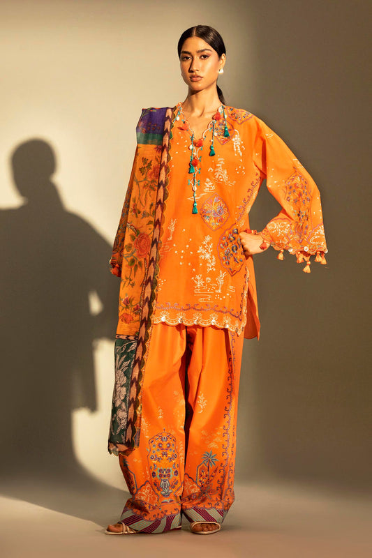 Sana Safinaz | Muzlin Summer 26 | 40-MS - Luxury Dress - available at Maria Faisal in UK and USA.