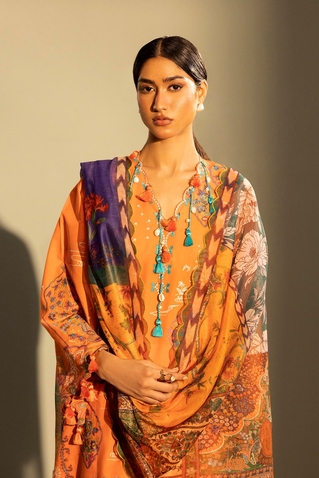 Sana Safinaz | Muzlin Summer 26 | 40-MS - Luxury Dress - available at Maria Faisal in UK and USA.