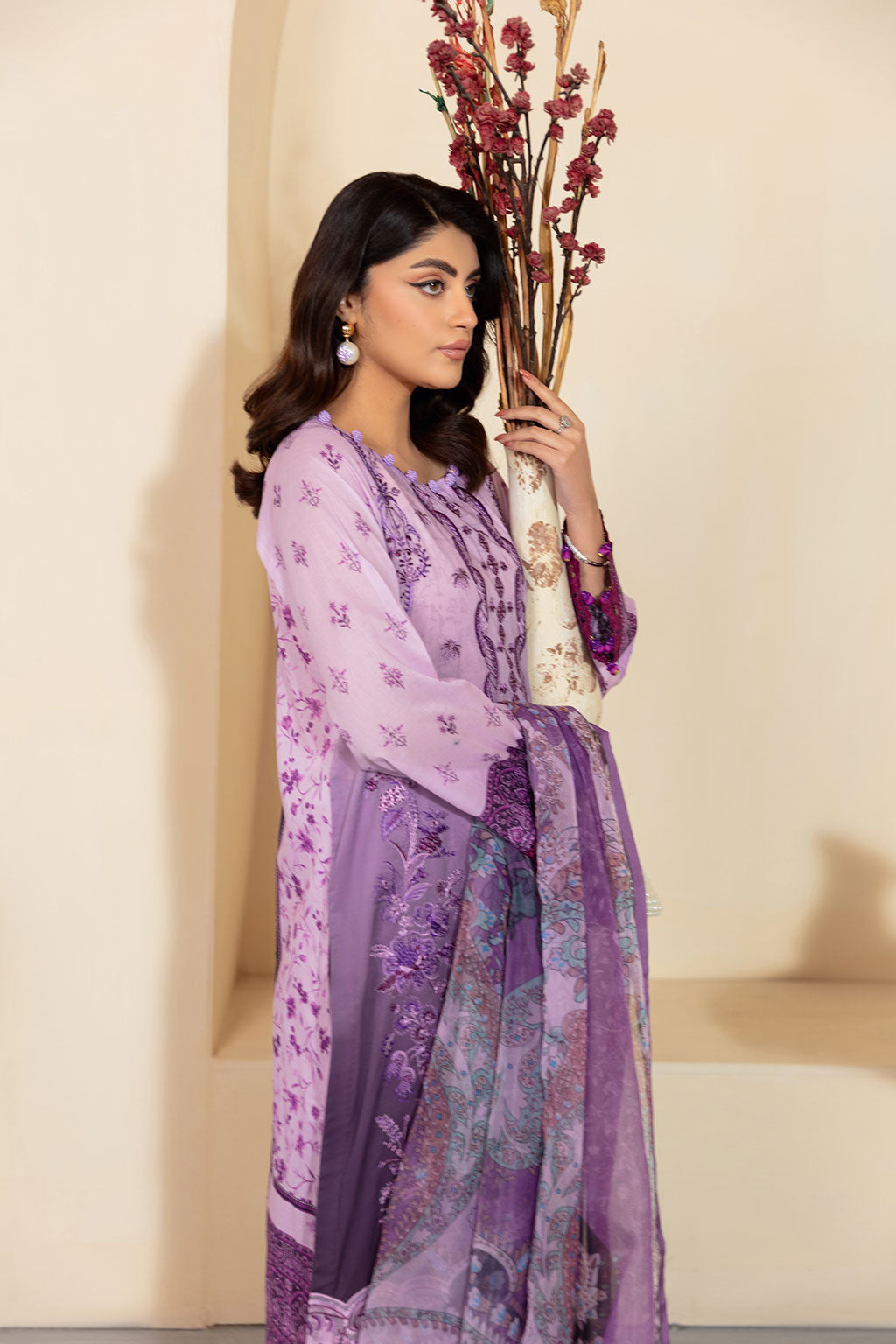 Ramsha | Mashaal Luxury Lawn | L-1304 by Maria Faisal - Registered Vendor of : Ramsha - type : Ladies Clothes - 100% original wedding dresses