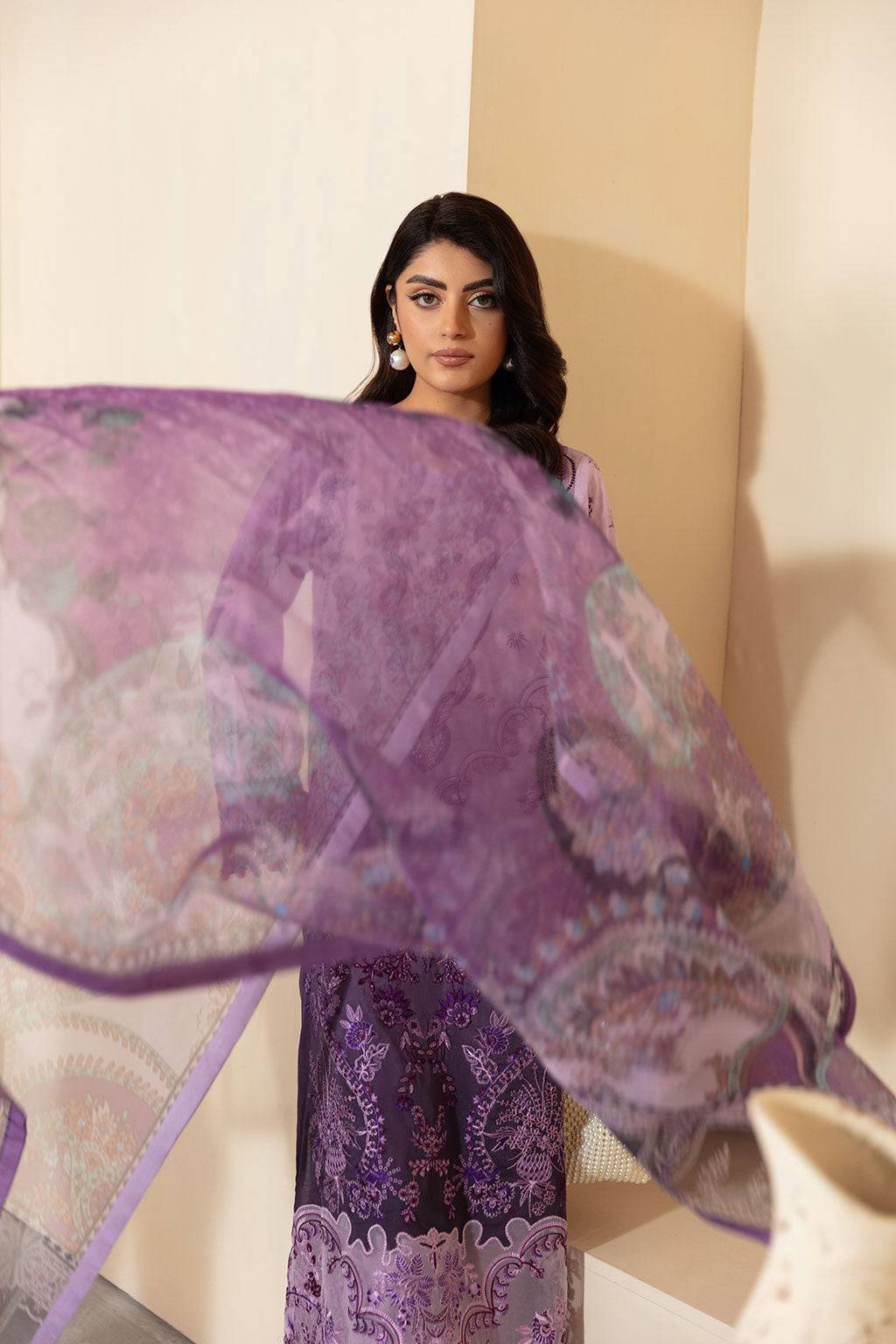 Ramsha | Mashaal Luxury Lawn | L-1304 by Maria Faisal - Registered Vendor of : Ramsha - type : Ladies Clothes - 100% original wedding dresses