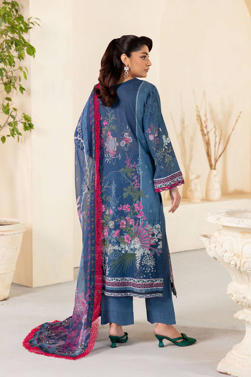 Ramsha | Mashaal Luxury Lawn | L-1305 by Maria Faisal - Registered Vendor of : Ramsha - type : Ladies Clothes - 100% original wedding dresses