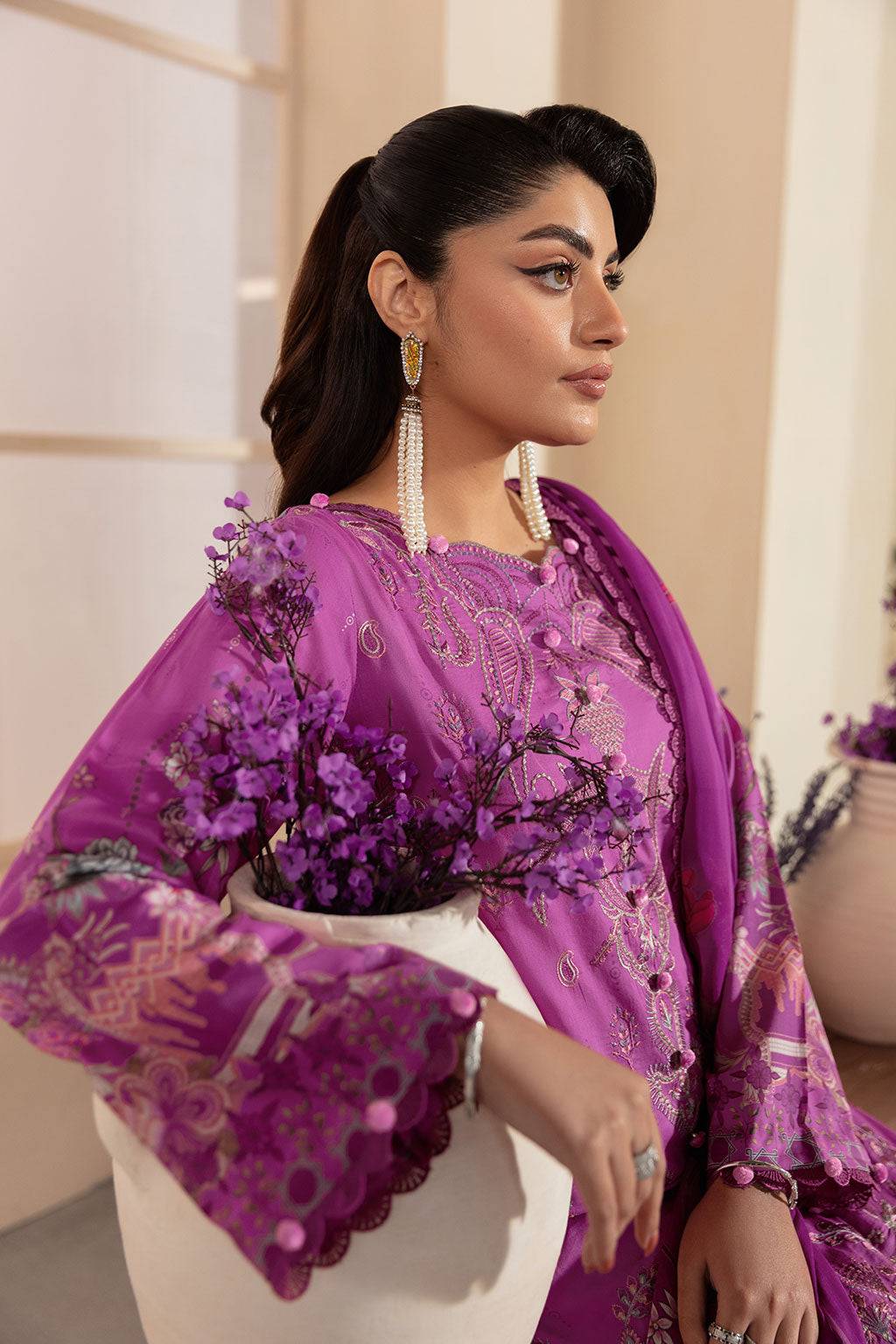 Ramsha | Mashaal Luxury Lawn | L-1312 by Maria Faisal - Registered Vendor of : Ramsha - type : Ladies Clothes - 100% original wedding dresses