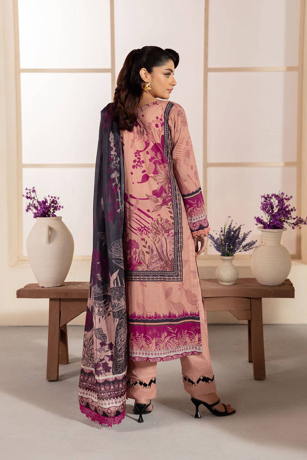 Ramsha | Mashaal Luxury Lawn | L-1306 by Maria Faisal - Registered Vendor of : Ramsha - type : Ladies Clothes - 100% original wedding dresses