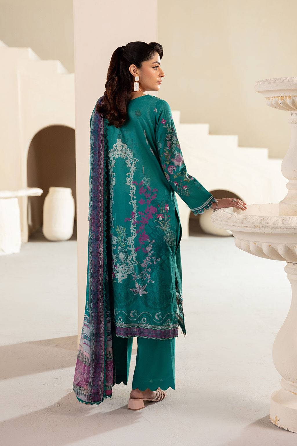 Ramsha | Mashaal Luxury Lawn | L-1310 by Maria Faisal - Registered Vendor of : Ramsha - type : Ladies Clothes - 100% original wedding dresses