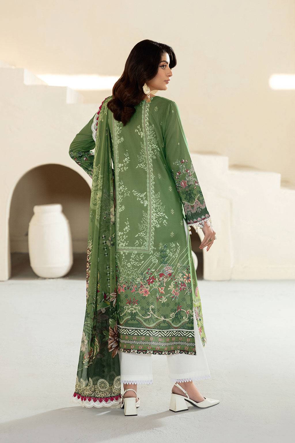 Ramsha | Mashaal Luxury Lawn | L-1307 by Maria Faisal - Registered Vendor of : Ramsha - type : Ladies Clothes - 100% original wedding dresses