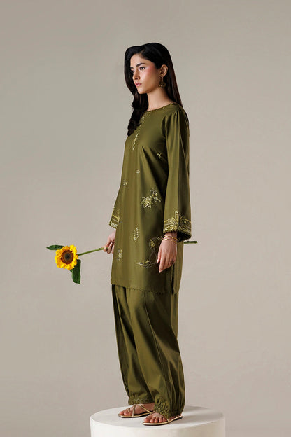 Azure | Chic Essentials |Matcha Mood - Casual Dress - available at Maria Faisal in UK and USA.