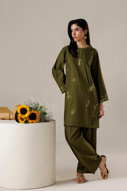 Azure | Chic Essentials |Matcha Mood - Casual Dress - available at Maria Faisal in UK and USA.