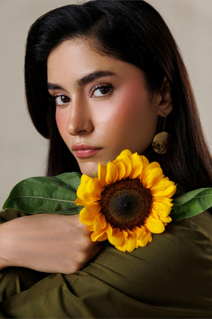 Azure | Chic Essentials |Matcha Mood - Casual Dress - available at Maria Faisal in UK and USA.