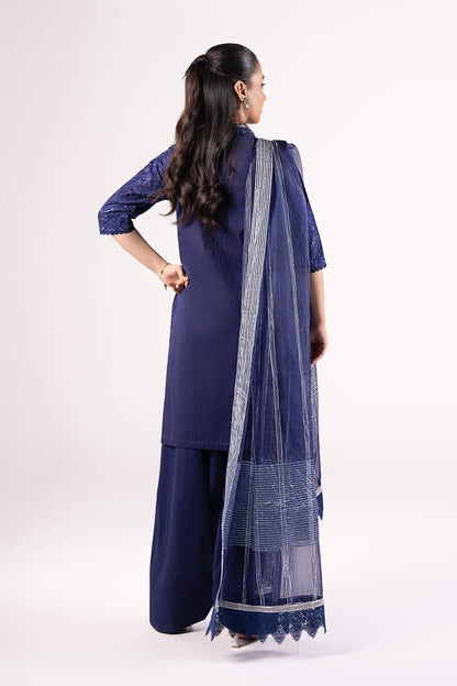 Maria B | Basics RTW | 3 Pc Embroidered Dobby Suit | MB-CS25-137 by Maria Faisal - Registered Vendor of : Maria B - type : Ladies Clothes - 100% original wedding dresses