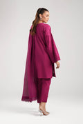 Maria B | Basics RTW | 3 Pc Embroidered Dobby Suit | MB-CS25-138 by Maria Faisal - Registered Vendor of : Maria B - type : Ladies Clothes - 100% original wedding dresses
