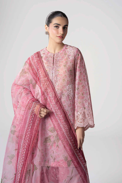 Maria B | Basics RTW | 3 Pc Embroidered Dobby Suit | MB-CS25-145 by Maria Faisal - Registered Vendor of : Maria B - type : Ladies Clothes - 100% original wedding dresses