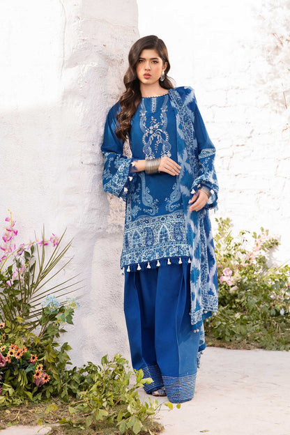 Maria B | M Basic Summer Lawn 25 | MB-CUS25-703B by Maria Faisal - Registered Vendor of : Maria B - type : Ladies Clothes - 100% original wedding dresses