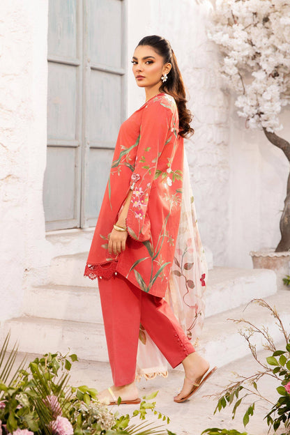 Maria B | M Basic Summer Lawn 25 | MB-CUS25-707B by Maria Faisal - Registered Vendor of : Maria B - type : Ladies Clothes - 100% original wedding dresses