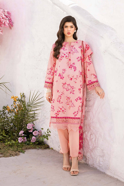 Maria B | M Basic Summer Lawn 25 | MB-CUS25-709A by Maria Faisal - Registered Vendor of : Maria B - type : Ladies Clothes - 100% original wedding dresses