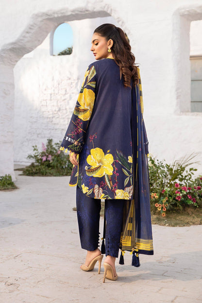 Maria B | M Basic Summer Lawn 25 | MB-CUS25-710B by Maria Faisal - Registered Vendor of : Maria B - type : Ladies Clothes - 100% original wedding dresses