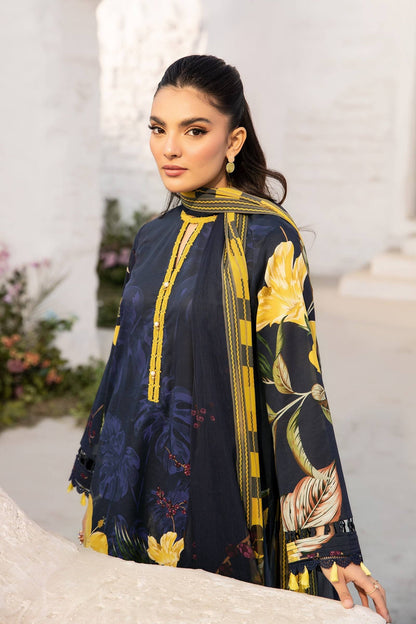 Maria B | M Basic Summer Lawn 25 | MB-CUS25-710B by Maria Faisal - Registered Vendor of : Maria B - type : Ladies Clothes - 100% original wedding dresses