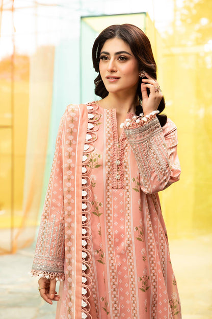 Maria B | M Basic Summer Lawn 25 | MB-CUS25-711B by Maria Faisal - Registered Vendor of : Maria B - type : Ladies Clothes - 100% original wedding dresses