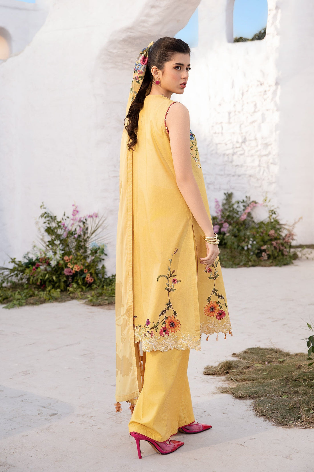 Maria B | M Basic Summer Lawn 25 | MB-CUS25-712A - Ladies Clothes - Maria Faisal