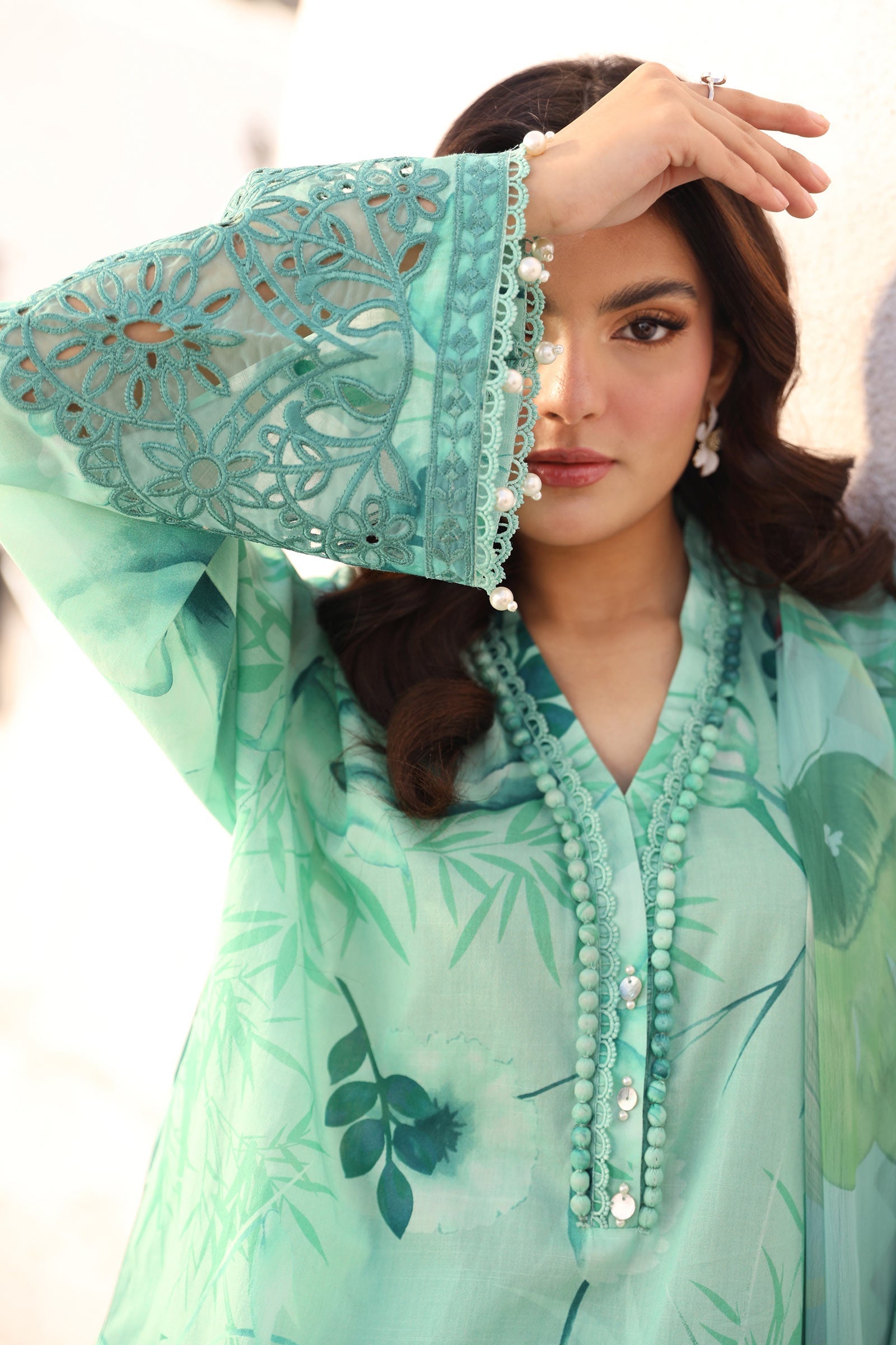 Maria B | M Basic Summer Lawn 25 | MB-CUS25-713A - Ladies Clothes - Maria Faisal