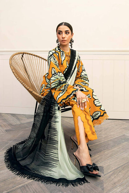 Maria B | Eid Basic Lawn | MB-CUS25-902A by Maria Faisal - Registered Vendor of : Maria B - type : Ladies Clothes - 100% original wedding dresses