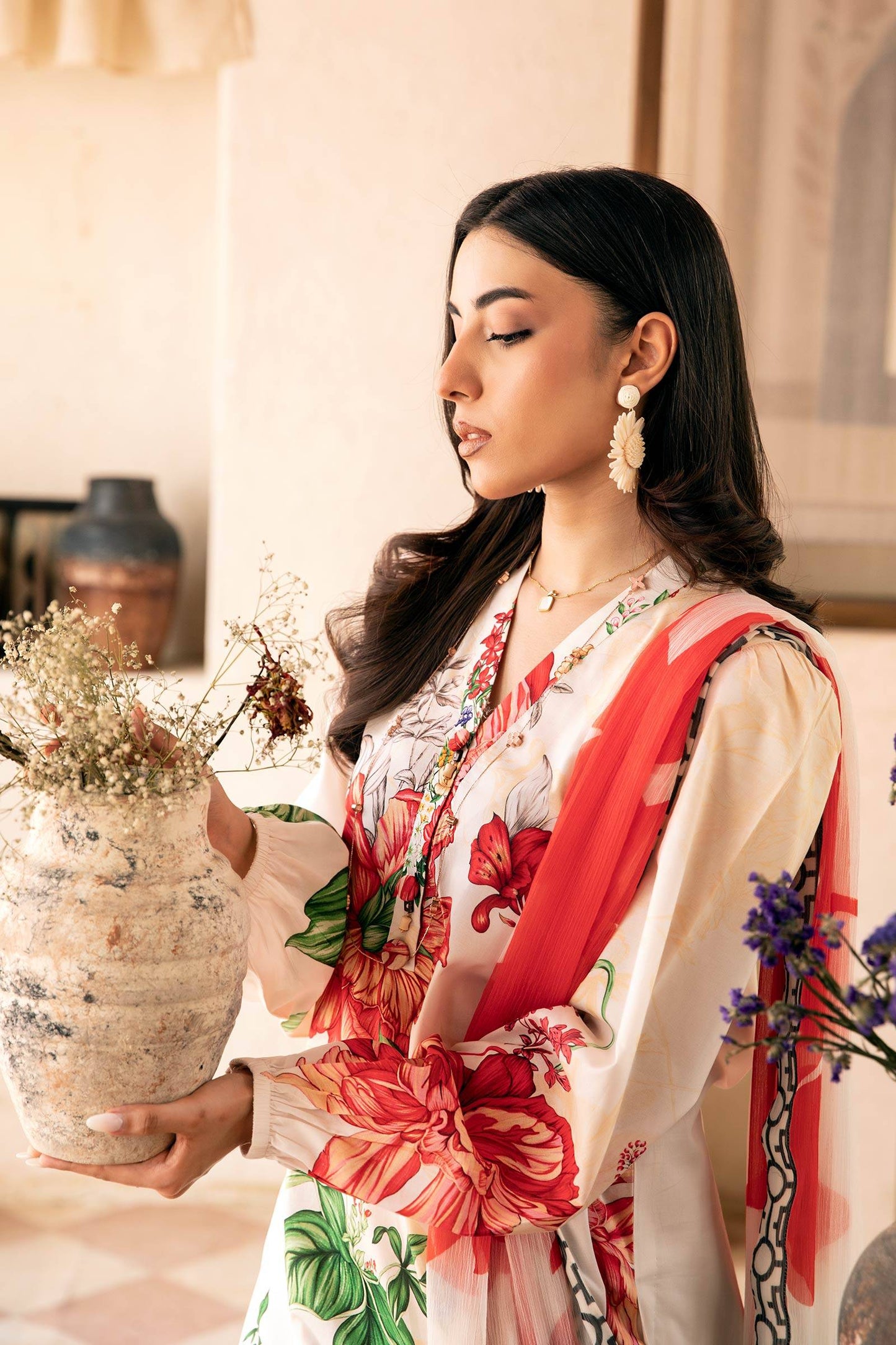 Maria B | Eid Basic Lawn | MB-CUS25-907B by Maria Faisal - Registered Vendor of : Maria B - type : Ladies Clothes - 100% original wedding dresses