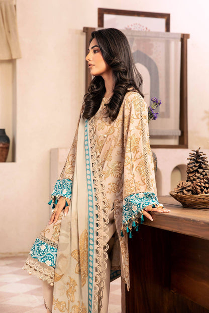 Maria B | Eid Basic Lawn | MB-CUS25-909B by Maria Faisal - Registered Vendor of : Maria B - type : Ladies Clothes - 100% original wedding dresses