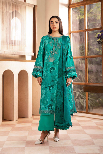 Maria B | Eid Basic Lawn | MB-CUS25-910A by Maria Faisal - Registered Vendor of : Maria B - type : Ladies Clothes - 100% original wedding dresses