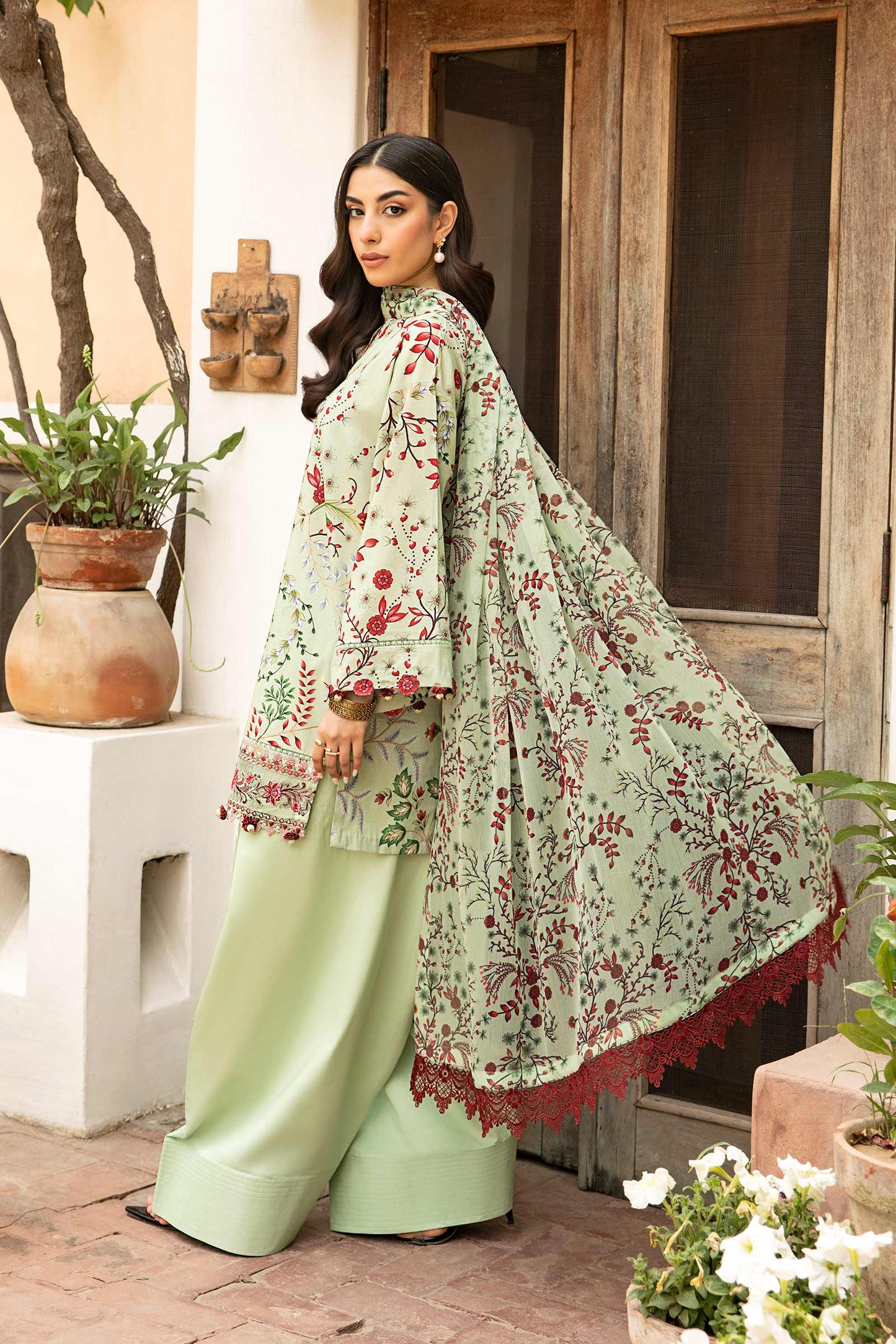 Maria B | Eid Basic Lawn | MB-CUS25-912B by Maria Faisal - Registered Vendor of : Maria B - type : Ladies Clothes - 100% original wedding dresses